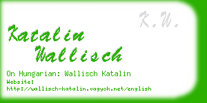 katalin wallisch business card